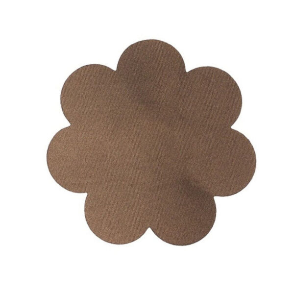 BYE BRA KÖRPERBAND 5M X 6,5 CM + 3 PAARE SATIN-NIPPEL-ABDECKUNGEN DUNKELBRAUN – Bild 3