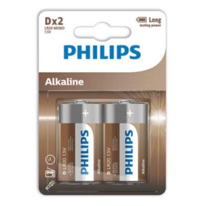 PHILIPS ALKALINE BATTERIE D LR20 BLISTER*2