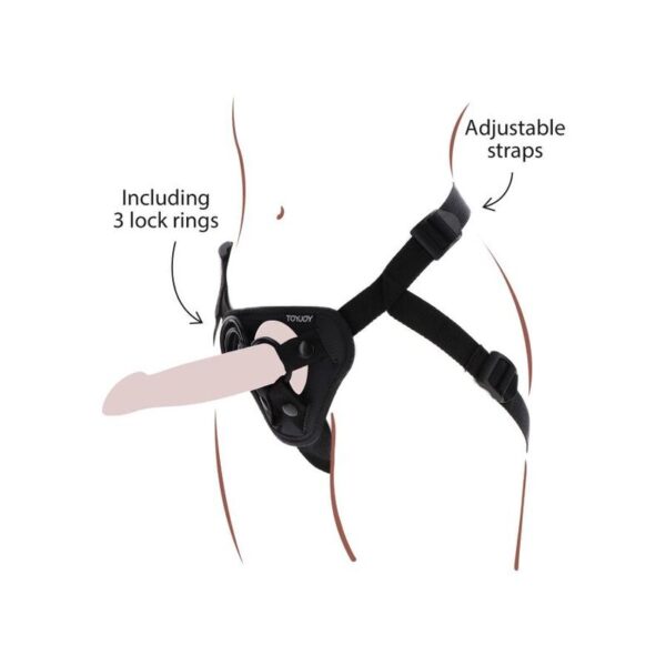 TOYJOY STRAP-ON HARNESS SCHWARZ – Bild 3