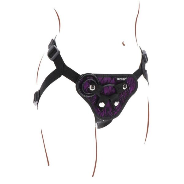 TOYJOY STRAP-ON LACE HARNESS VIOLETT – Bild 7
