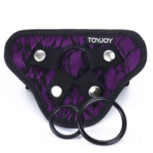 TOYJOY STRAP-ON LACE HARNESS VIOLETT