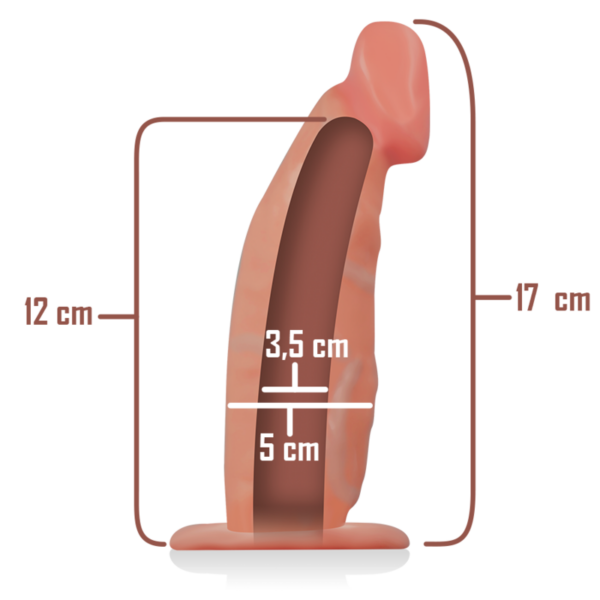 INTENSE - HOHLER STRAP-ON-VERLÄNGER 18 X 3,5 CM – Bild 6