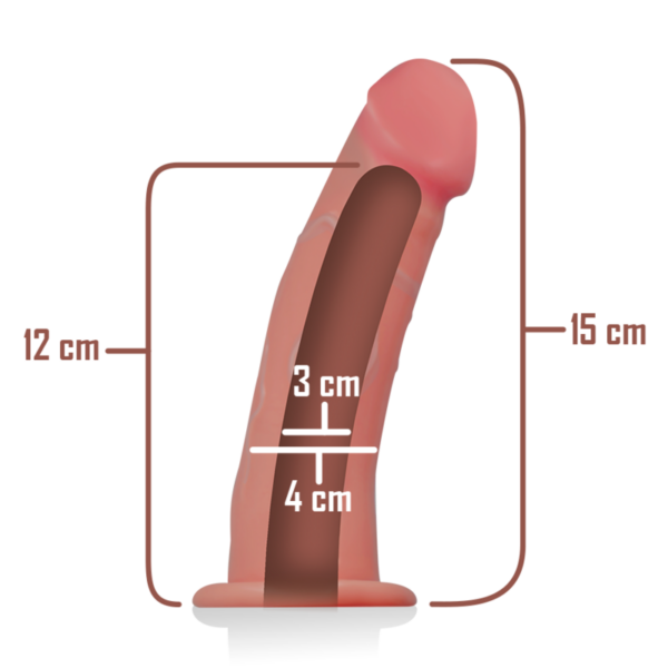 INTENSE - HOHLER STRAP-ON-VERLÄNGER 16 X 3 CM – Bild 6