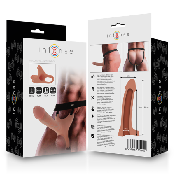 INTENSE - HOHER STRAP-ON-SILIKONVERLÄNGERER 16 X 3,5 CM – Bild 9