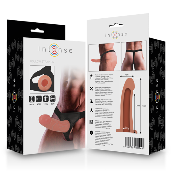 INTENSE - HOHLER STRAP-ON-VERLÄNGER 16 X 3 CM – Bild 9