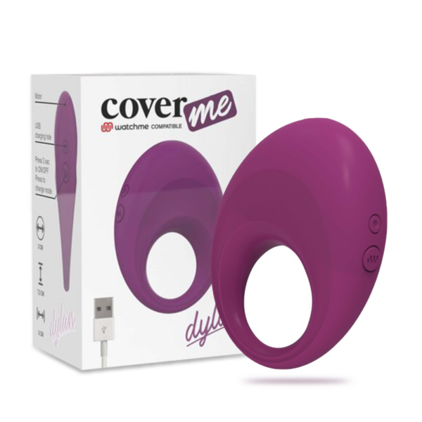 COVERME DYLAN COCK RING RECHAGEABLE WATCHME WIRELESS TECHNOLOGY COMPATIBLE – Bild 2