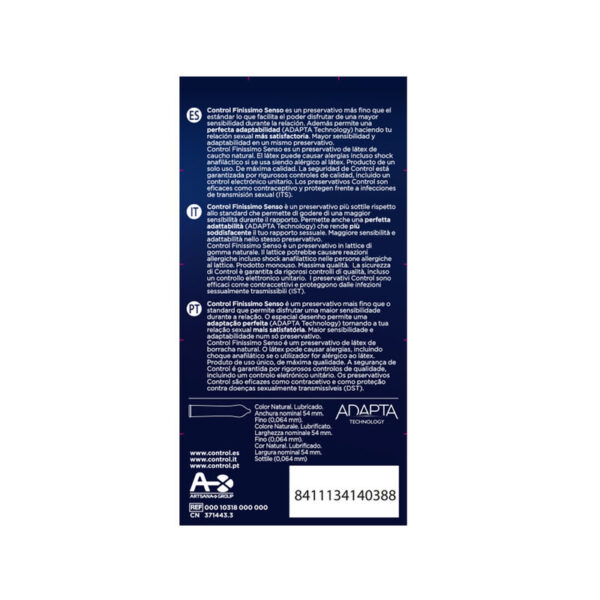 CONTROL ADAPTA SENSO CONDOMS 12 UNITS – Bild 2