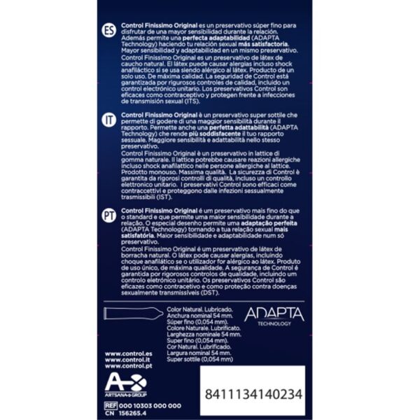 CONTROL FINISSIMO CONDOMS 12 UNITS – Bild 2