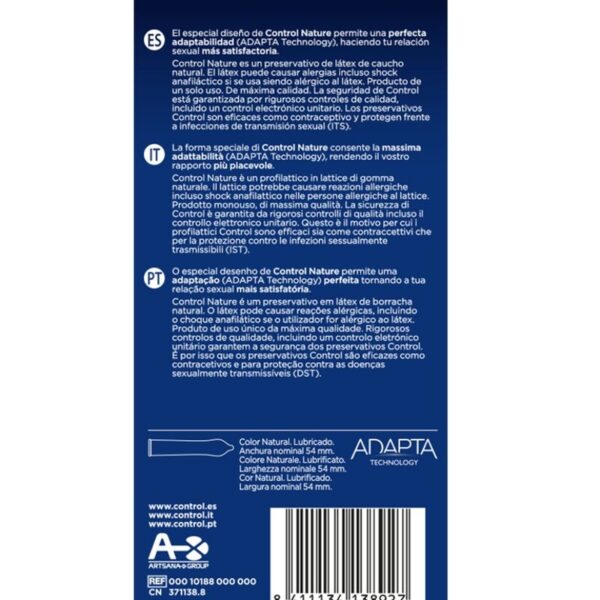 CONTROL ADAPTA NATURE CONDOMS 6 UNITS – Bild 2