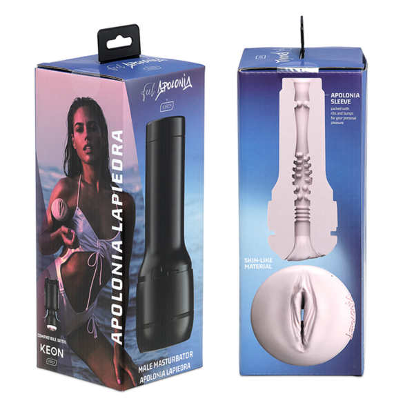 KIIROO KEON + FEEL STROKER APOLONIA LAPIEDRA + AQUA QUALITY LUBE 50 ML – Bild 5