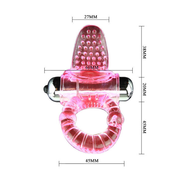 SWEET ABS 10 RITMOS RING ANILLO PENE VIBRADOR ROSA – Bild 4