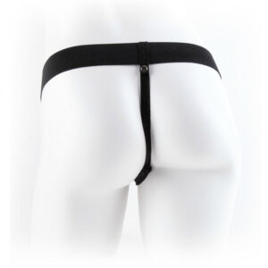 FETISH FANTASY SERIES 9" HOHL STRAP-ON MIT BÄLLEN 22,9 CM FLEISCH