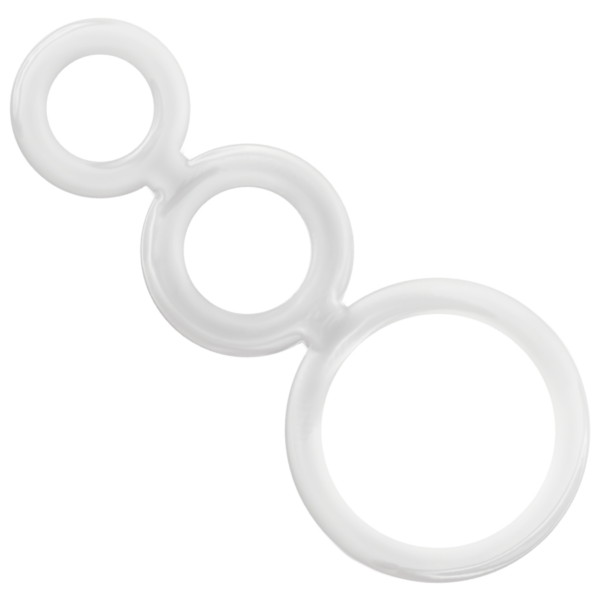 ADDICTED TOYS SET  ANILLOS PENE Y TESTICULOS CLEAR – Bild 2