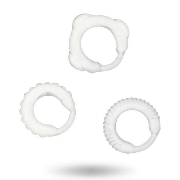 ADDICTED TOYS  SET 3 ANILLOS PENE CLEAR – Bild 2