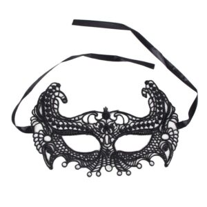 KÖNIGIN LINGERIE SCHWARZE MASKE EINE GRÖSSE