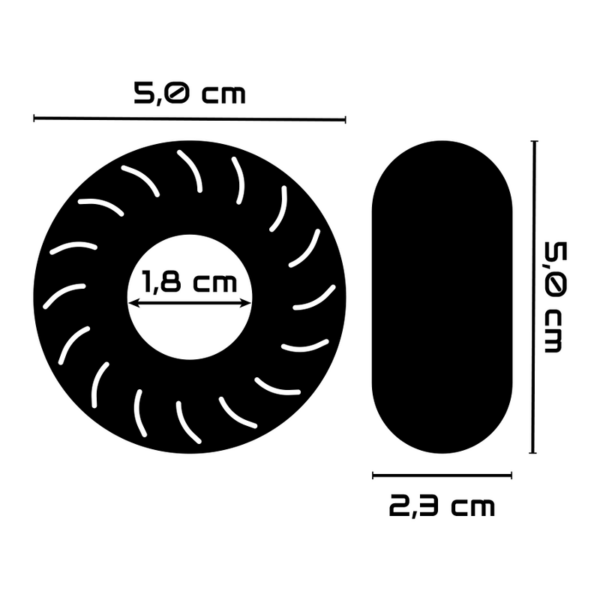 POWERING SUPER FLEXIBLE BESTÄNDIGER RING 5CM PR08 SCHWARZ – Bild 3