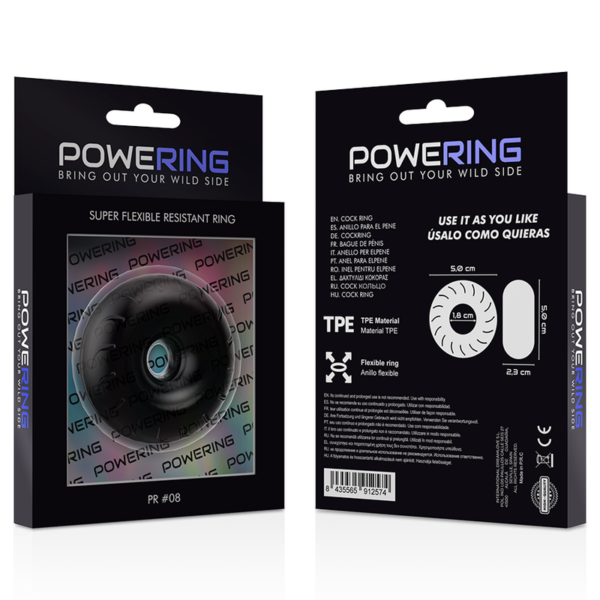 POWERING SUPER FLEXIBLE BESTÄNDIGER RING 5CM PR08 SCHWARZ – Bild 10