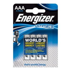 ENERGIZER ULTIMATE LITHIUM LITHIUM BATTERIE AAA L92 LR03 1,5V BLISTER * 4